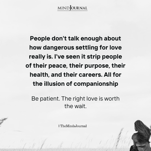 Settling for Love: The Quiet Way You Lose Yourself