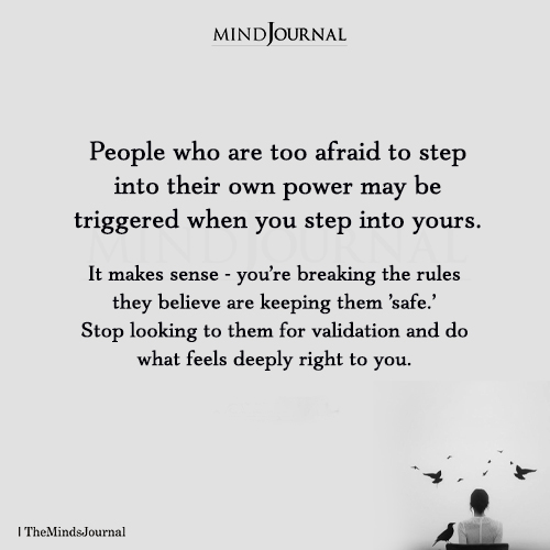 People Who Are Too Afraid To Step Into Their Own Power - Genny Rumancik Quotes
