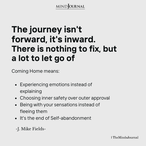 The Journey Isn't Forward, It's Inward - J Mike Fields Quotes