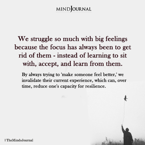 We Struggle So Much With Big Feelings - Genny Rumancik Quotes