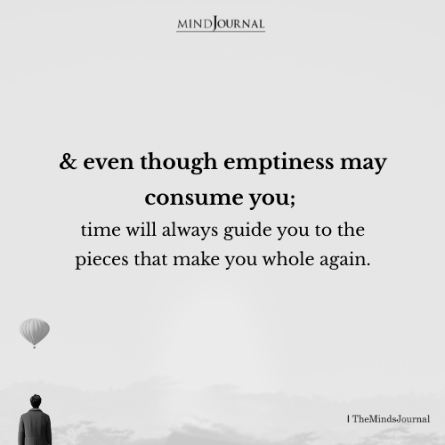 Even Though Emptiness May Consume You - Alone Quotes