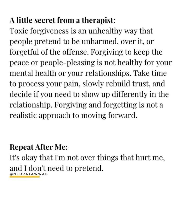 toxic forgiveness
