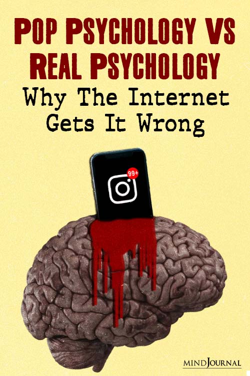 pop psychology vs actual psychology
