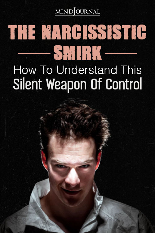 covert narcissist smirk
