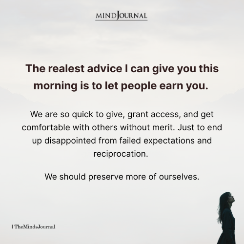 The Power of Saying No: Let People Earn You First