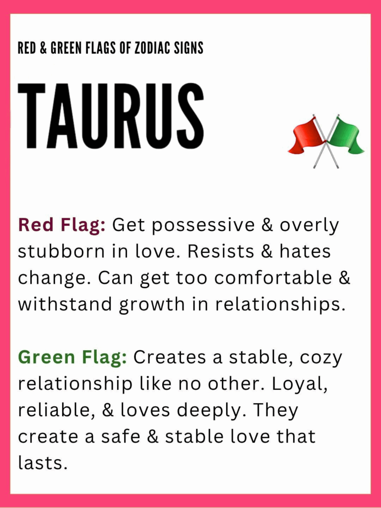 Zodiac Signs Red Flags And Green Flags In Love