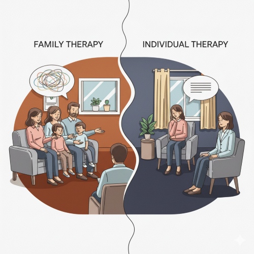 Family Therapy or Individual Therapy