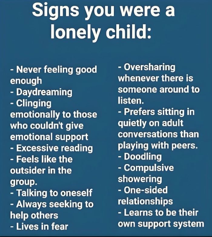 Signs You Were A Lonely Child