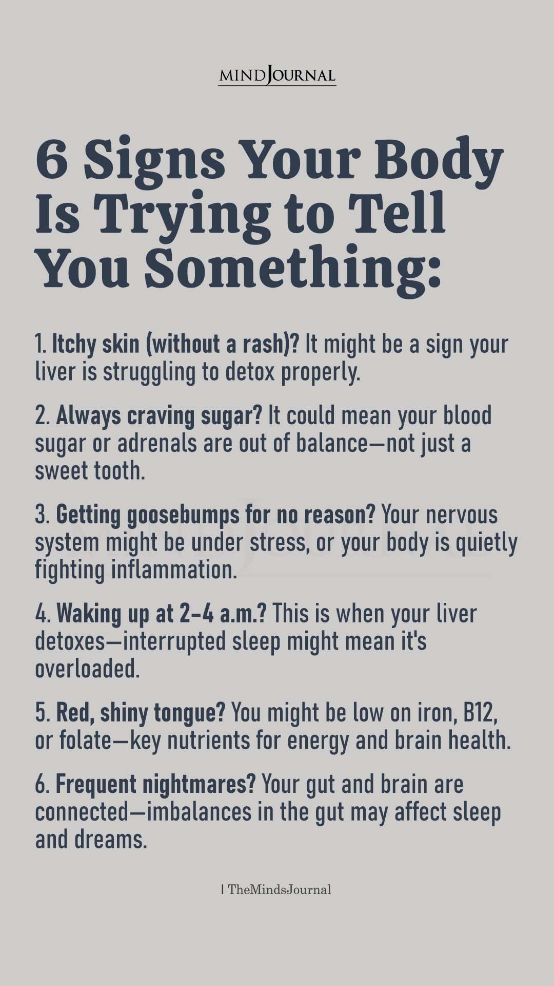 Body Warning Signs: 6 Clues Your Body Is Trying to Tell You Something
