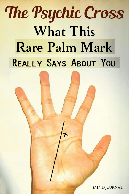 psychic cross on palm