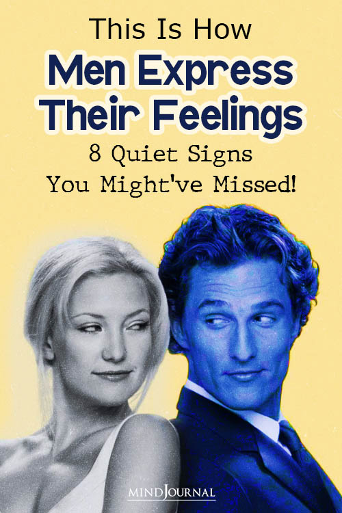 how do men express their feeling