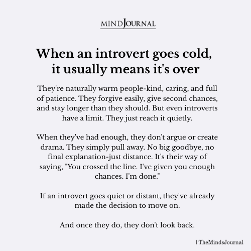 When an Introvert Goes Cold, It’s Already Over — Here’s Why