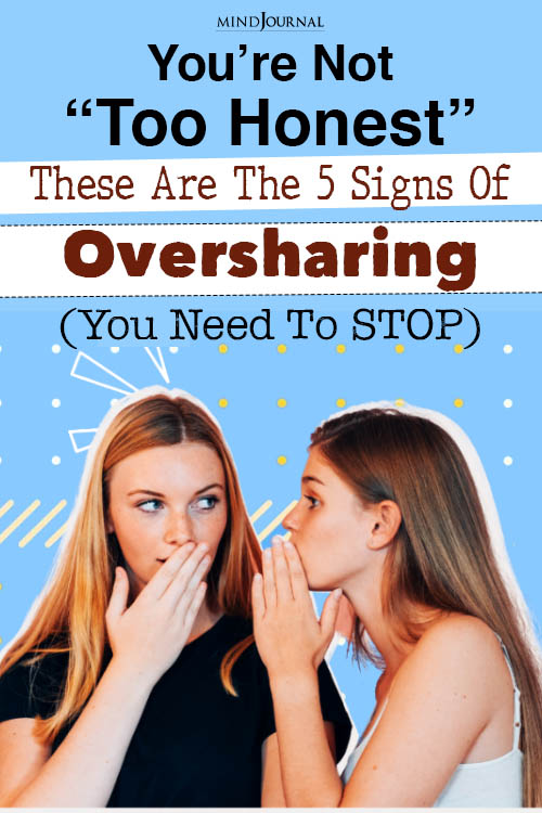 how to stop oversharing
