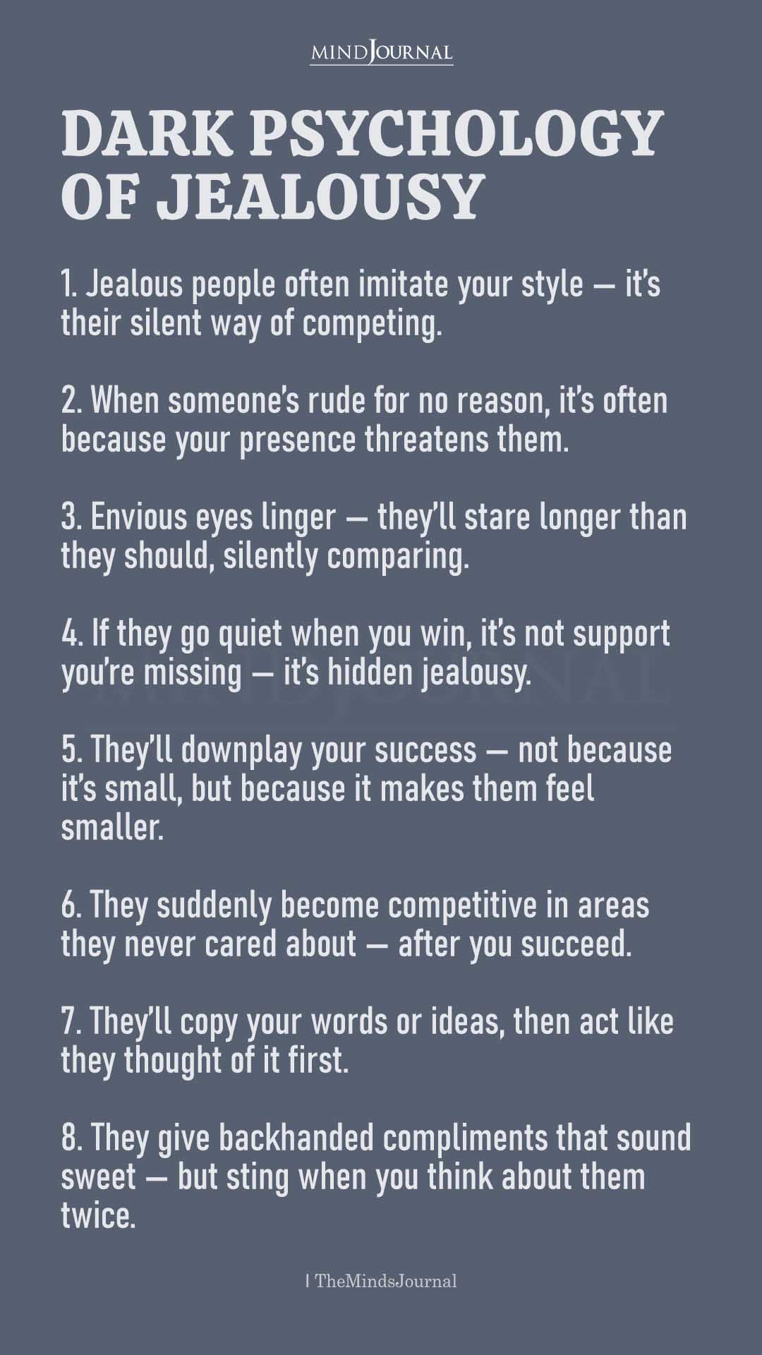 Dark Psychology of Jealousy: Signs Someone Is Secretly Threatened by You