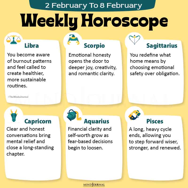 Weekly Horoscope 2 February To 8 February 2026 part two