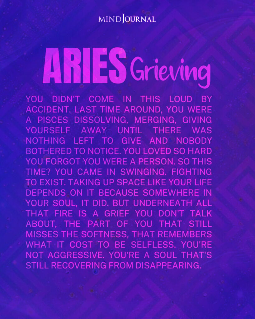 Zodiac Grieve: Why An Aries Mourns
