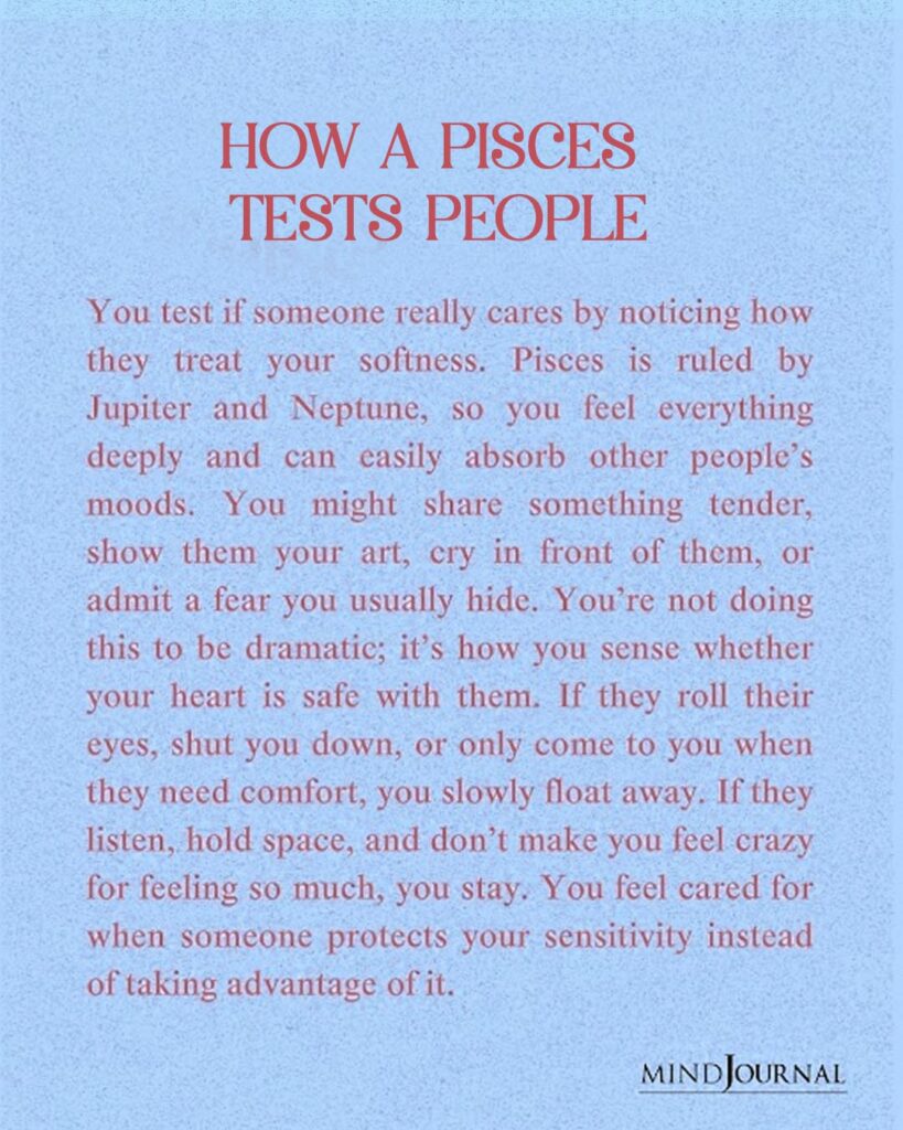 Zodiac Test: How a pisces tests people