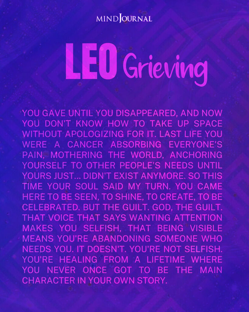 Zodiac Grieve: Why An Leo Mourns