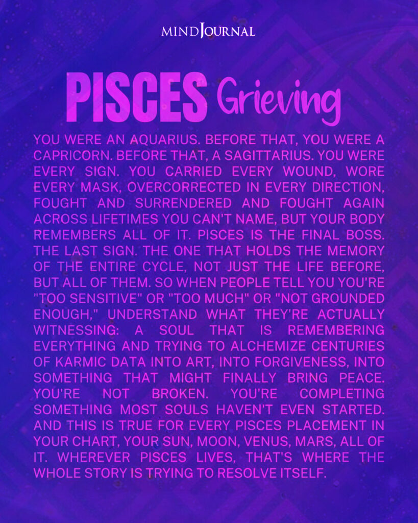 Zodiac Grieve: Why An Pisces Mourns