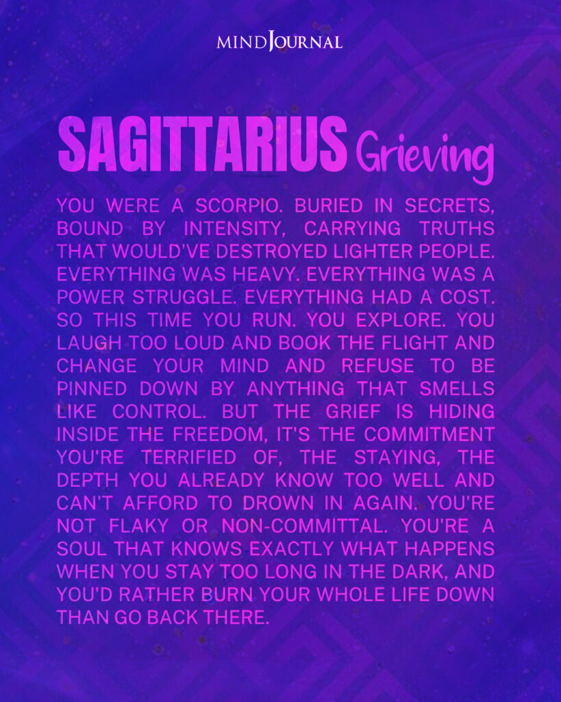 Zodiac Grieve: Why An Sagittarius Mourns