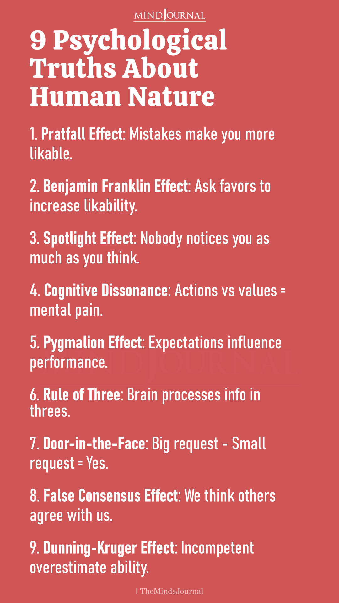 Psychological Truths About Human Nature: Powerful Cognitive Biases You Need To Know