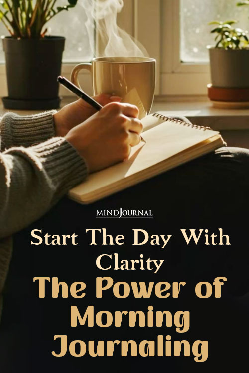 morning journaling practice