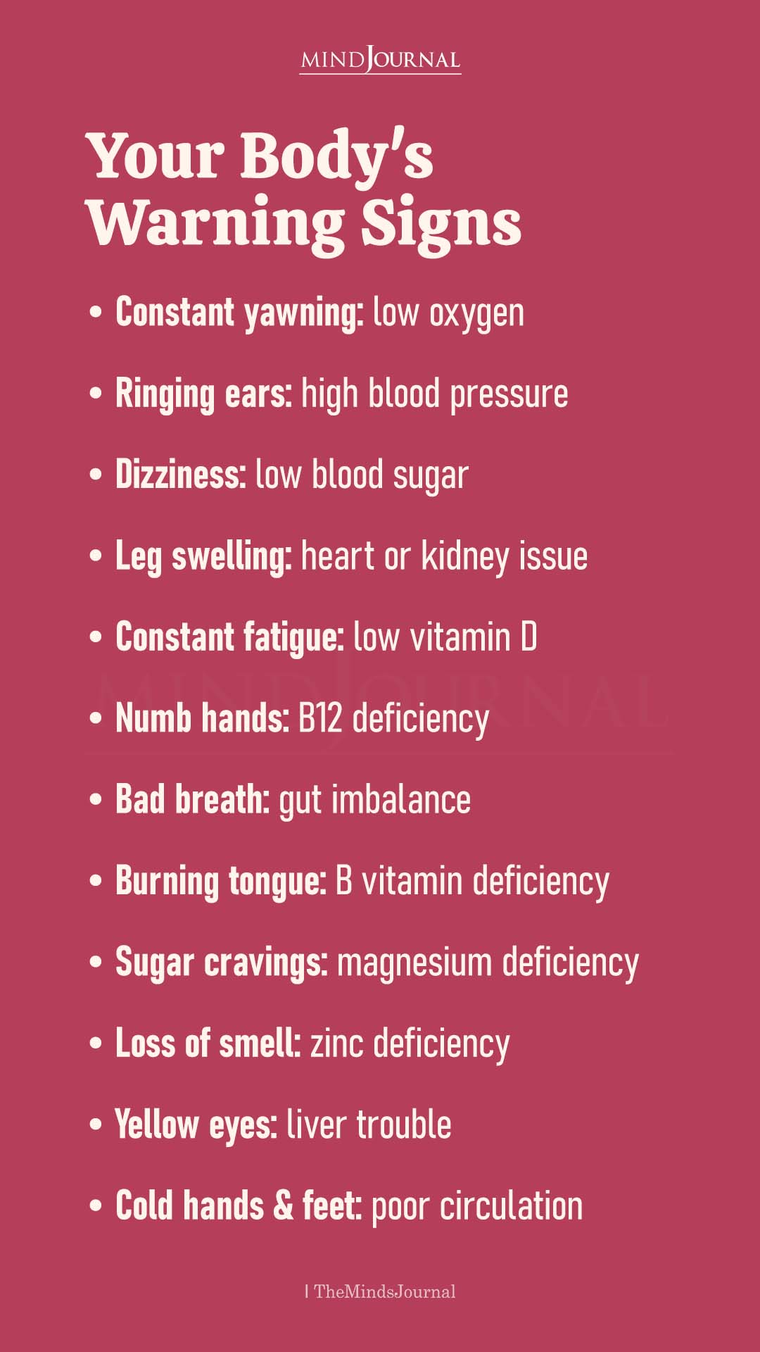 Your Body’s Warning Signs: Listen Before It’s Too Late