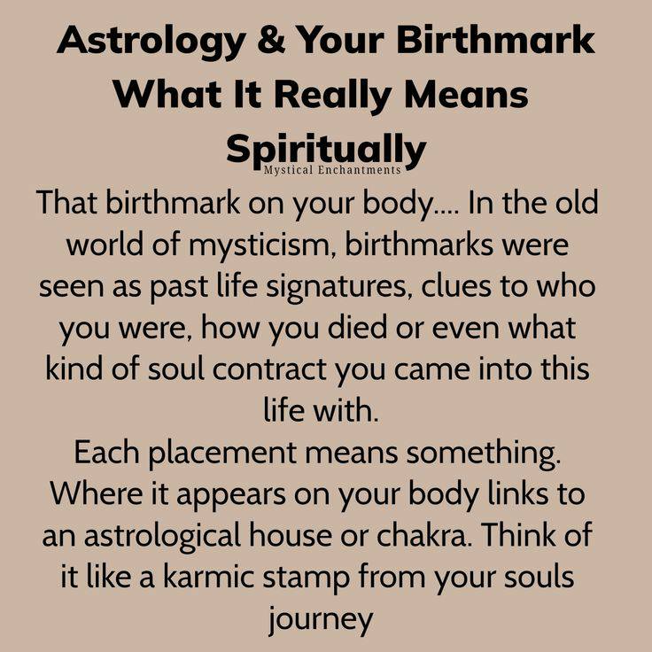 Spiritual Meaning Of Birthmarks And Past Lives