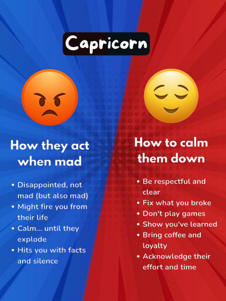 Zodiac Angry Traits And How To Calm Them Down: Capricorn