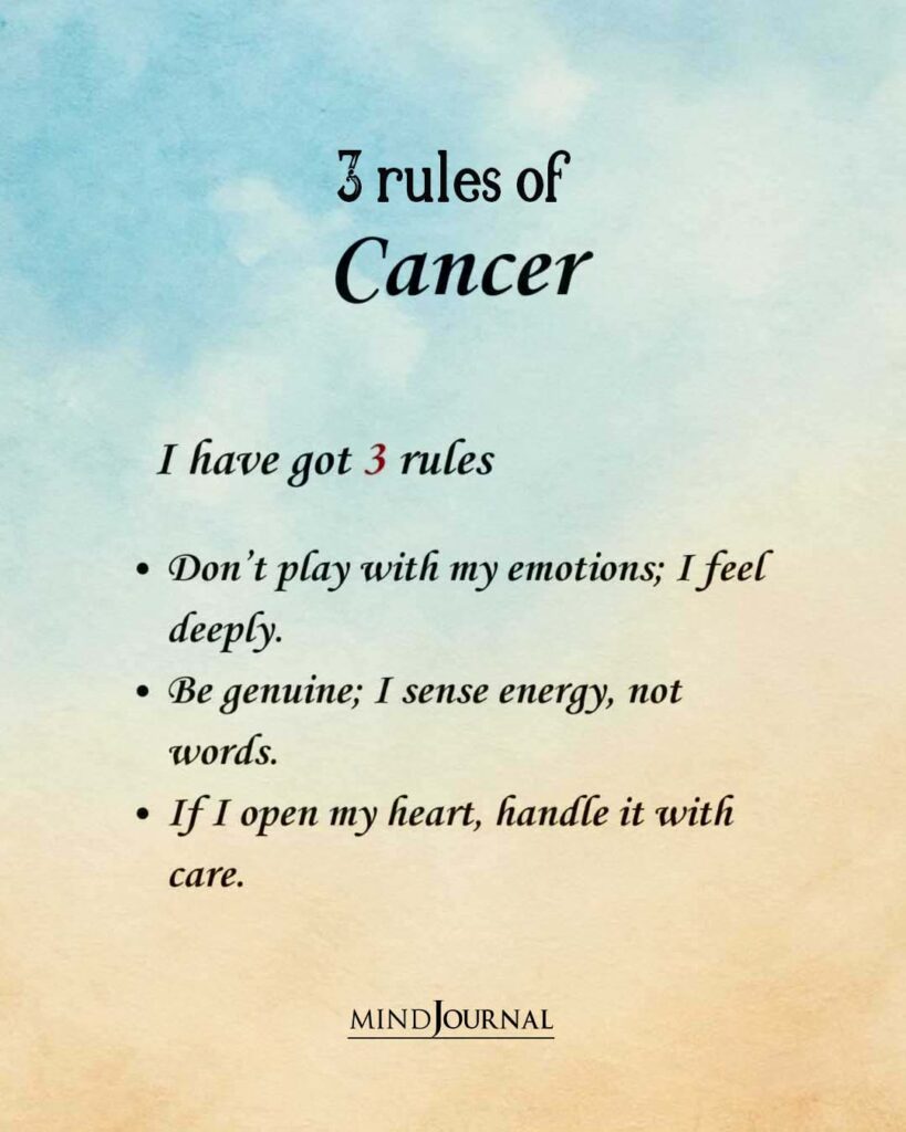 Zodiac Rules: 3 rules of Cancer