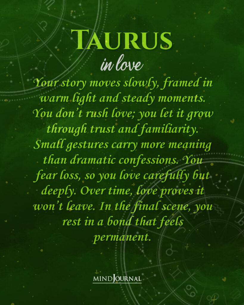 zodiac love story: Taurus in love