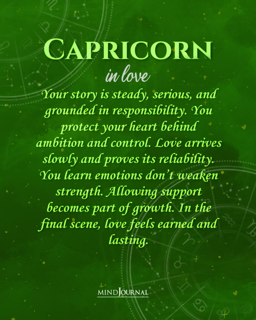 zodiac love story: Capricorn in love
