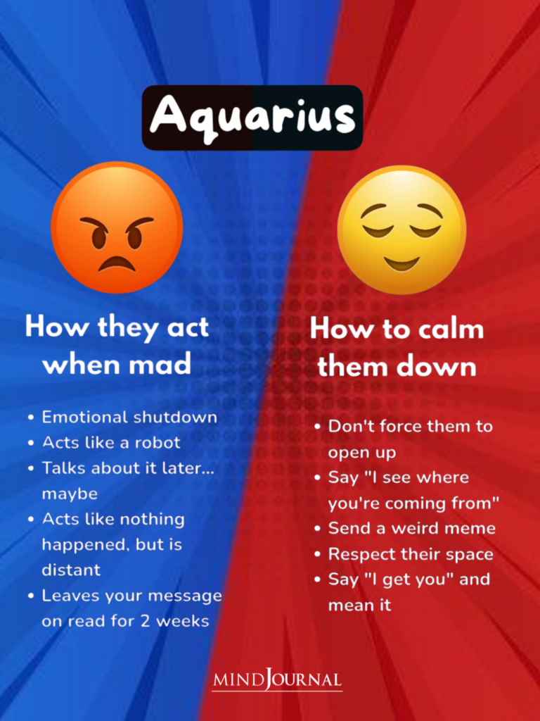 Zodiac Angry Traits And How To Calm Them Down: Aquarius