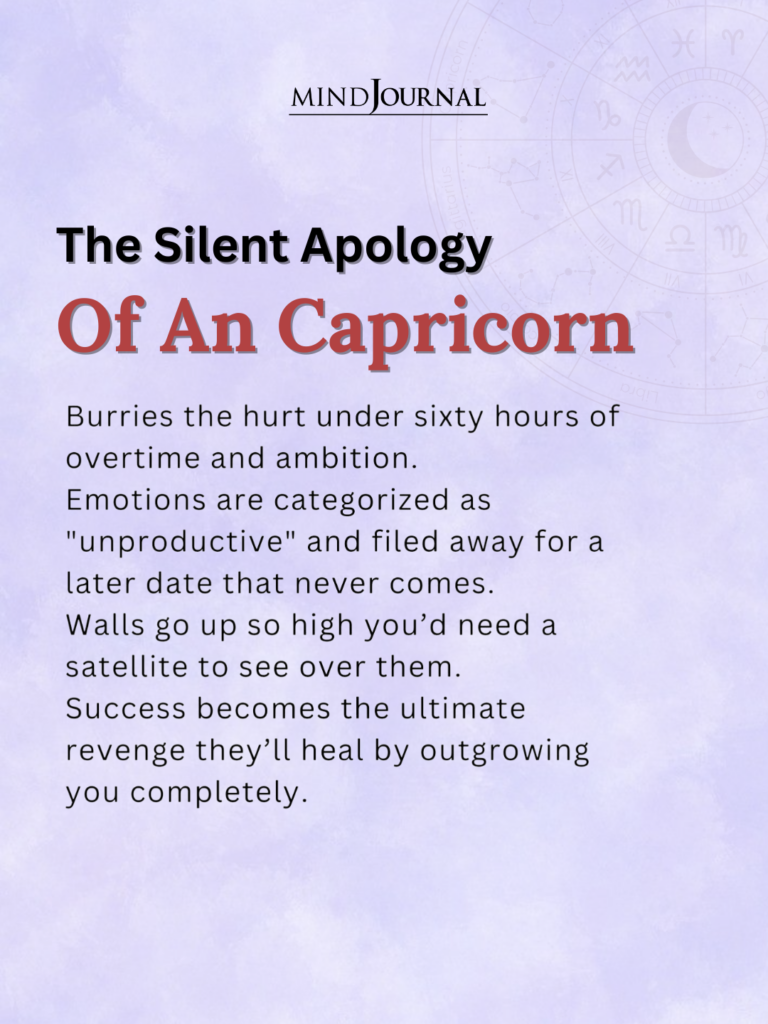 Zodiac Apology: How a Capricorn apologizes silently