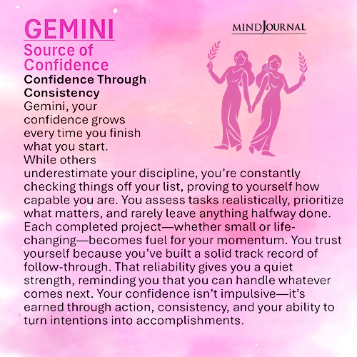 Gemini source of confidence