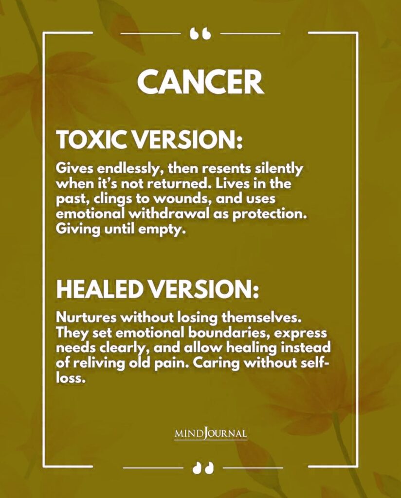 Cancer Zodiac Sign: Toxic Version Vs Healed Version