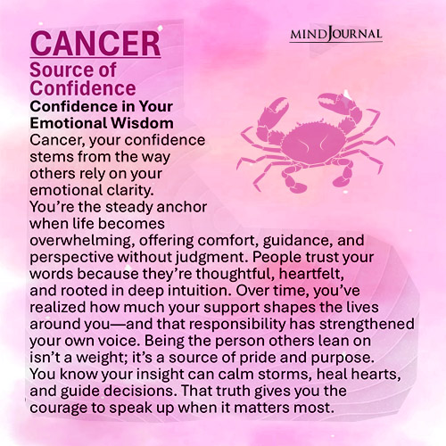 Cancer source of confidence