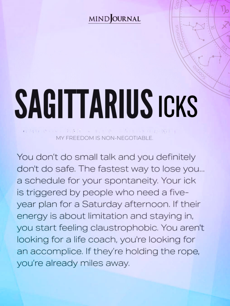 zodiac dislikes: What gives a Sagittarius ick