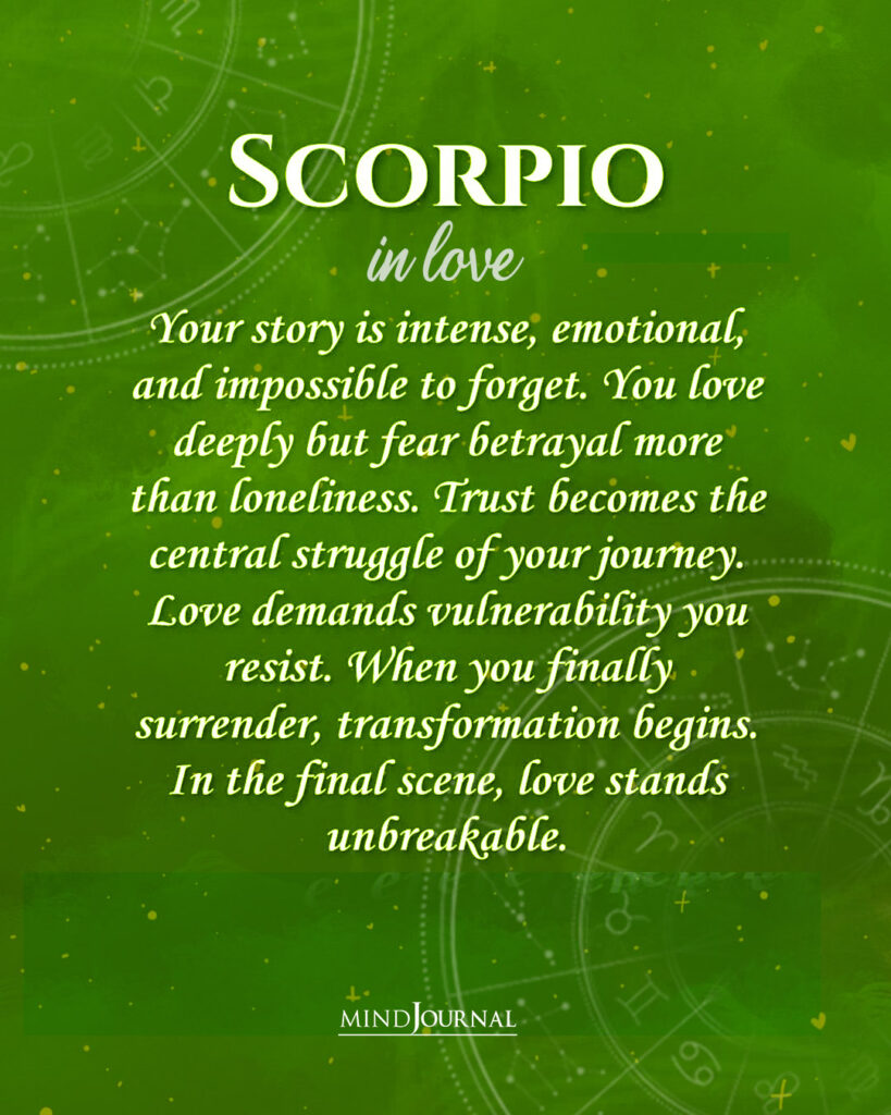 zodiac love story: Scorpio in love