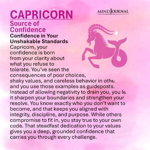 Capricorn source of confidence