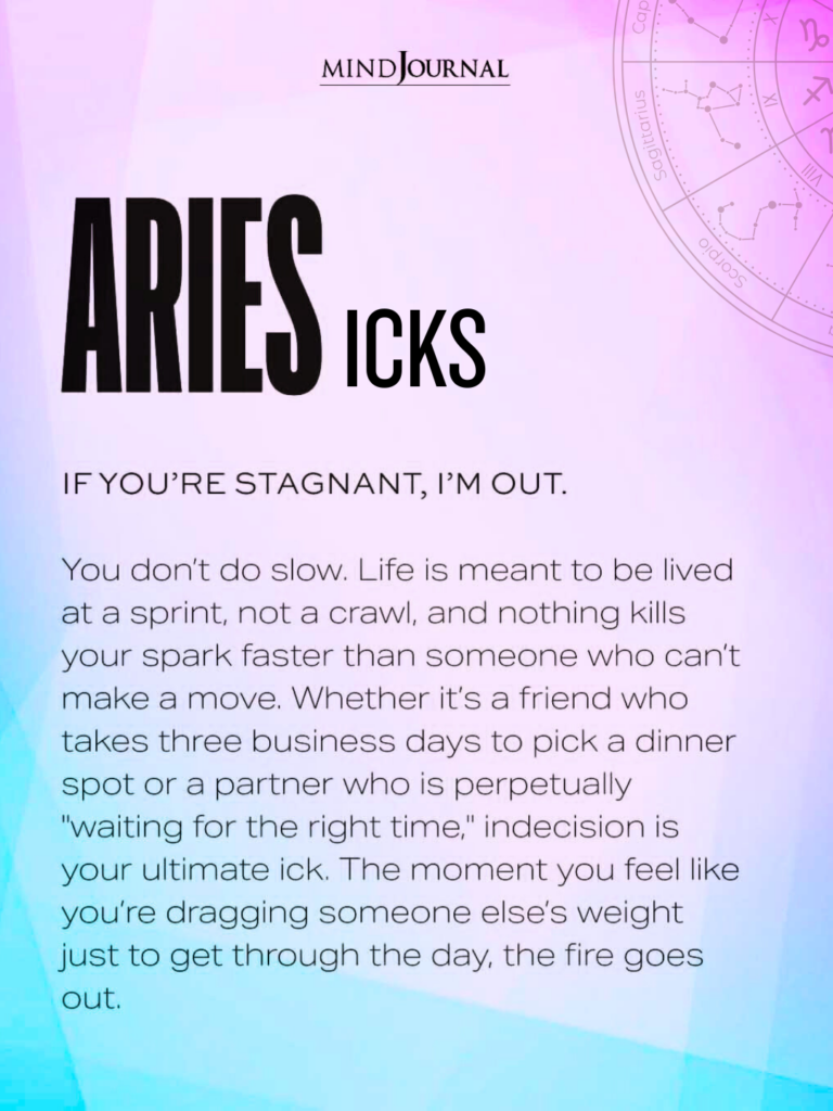 zodiac dislikes: What gives an Aries ick