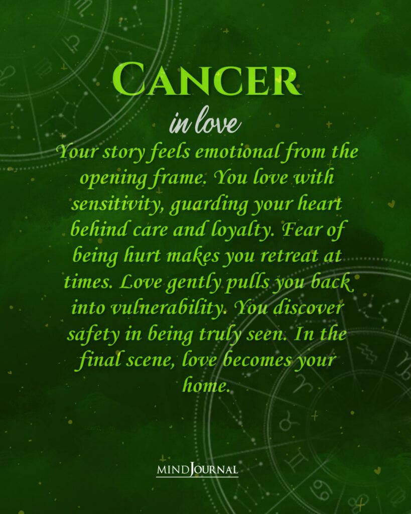 zodiac love story: Cancer in love