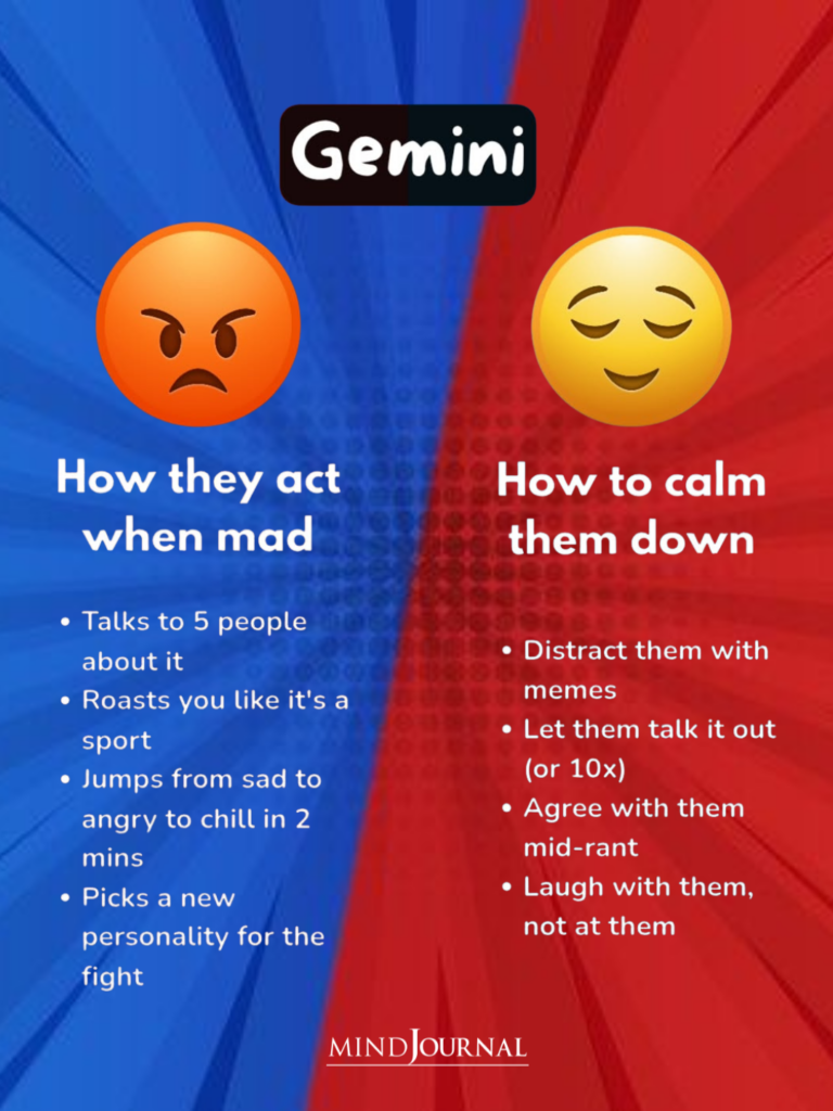 Zodiac Angry Traits And How To Calm Them Down: Gemini