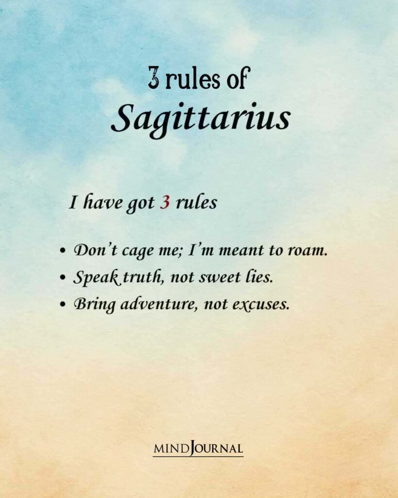 Zodiac Rules: 3 rules of Sagittarius