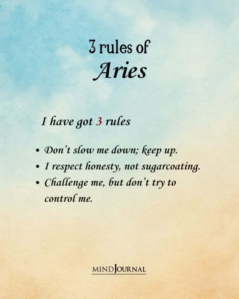 Zodiac Rules: 3 rules of Aries