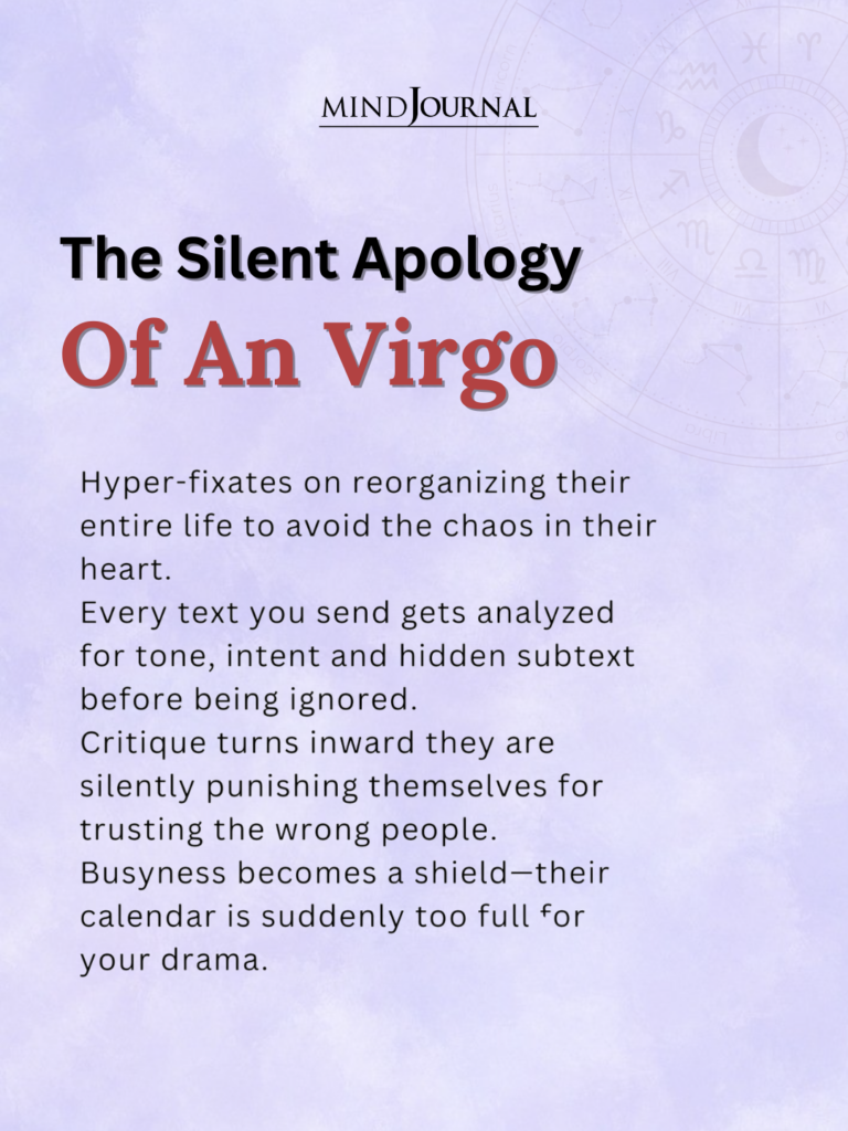 Zodiac Apology: How a Virgo apologizes silently