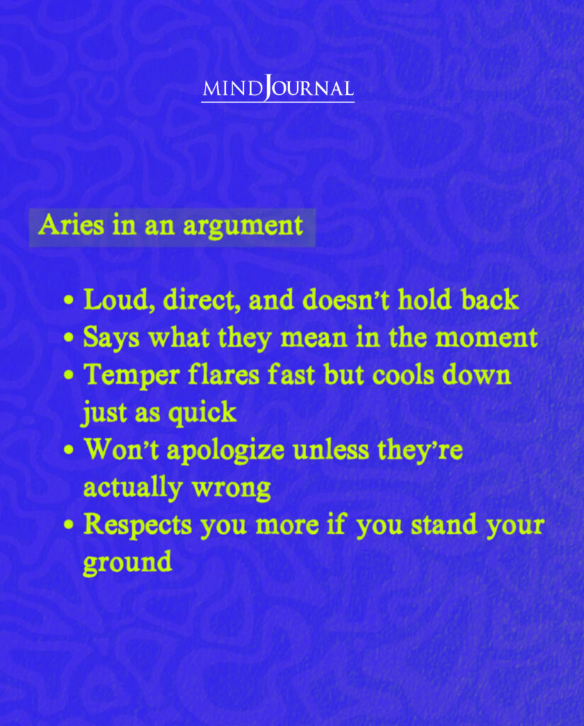 Zodiac Clash Traits: Aries in an argument