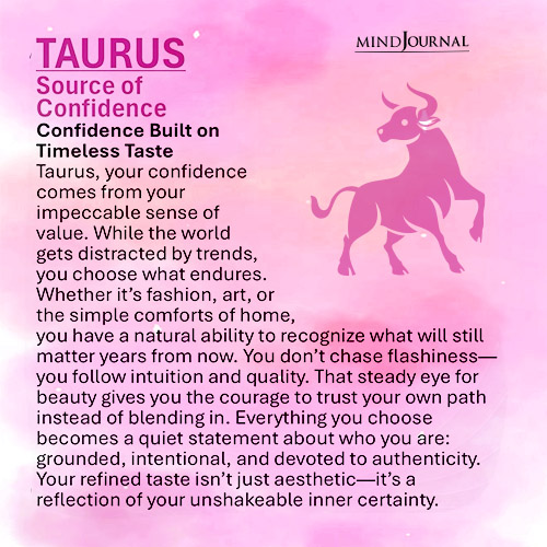 Taurus source of confidence