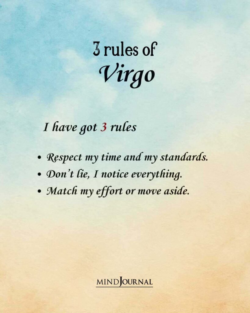Zodiac Rules: 3 rules of Virgo