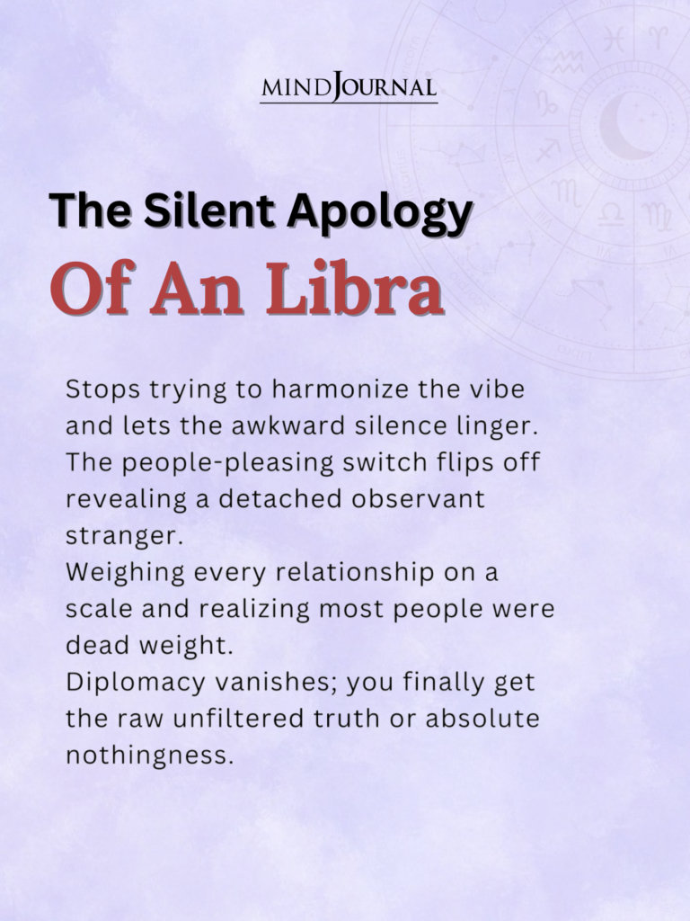 Zodiac Apology: How a Libra apologizes silently